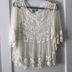 White lace top